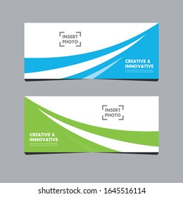Vector de diseño de banners web de negocios