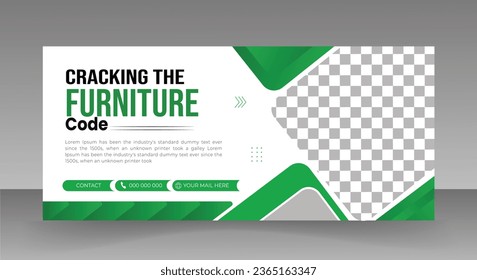 Business web banner horizontal banner template design. Modern banner design with black and white background . Usable for banner, cover, and header.

