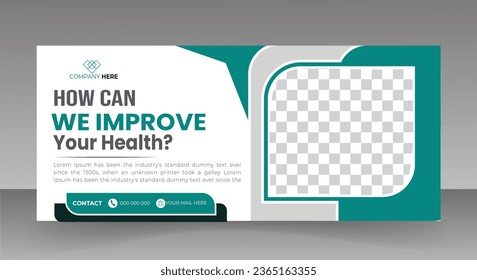 Business web banner horizontal banner template design. Modern banner design with black and white background . Usable for banner, cover, and header.
