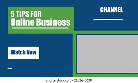 business web banner template, corporate Social media video thumbnail, video thumbnail template design