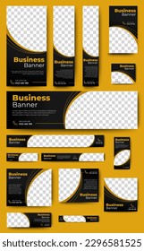 Business Web Banner Templates Design. Promotion Banner Bundle. vector 