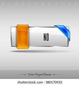 Business web button for website or app. Vector design element.