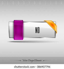 Business web button for website or app. Vector design element.