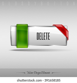 Business web button for website or app. Vector design element.