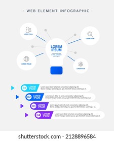 Business Web Element Infographic collection