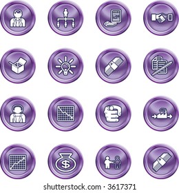 Business web icon set icons or design elements relating to business