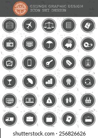 Business and web icon set,black version design,clean vector