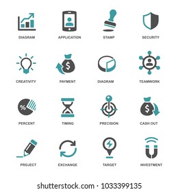 Business and web icons