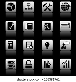 business and web icons