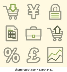 Web-Symbole für Unternehmen