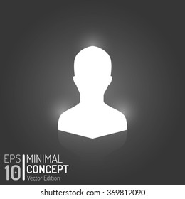 Business Web Icons Design. Vector Elements. Minimal Isolated Human Illustration. EPS10