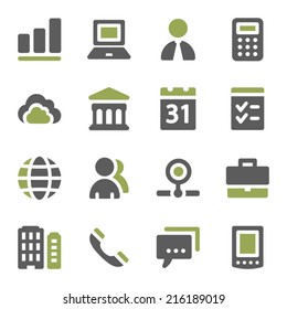 Business web icons set