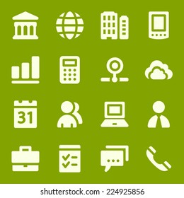 Business web icons set