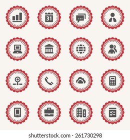 Business web icons set