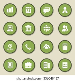 Conjunto de iconos web de negocios