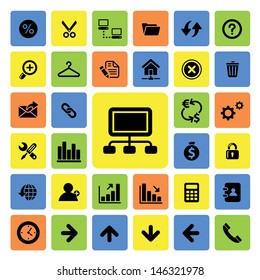 Business and web icons set for use