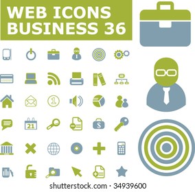 iconos web de negocios. vector