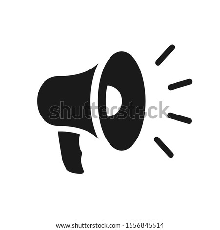 Business Web Line Icon Vector Megaphone