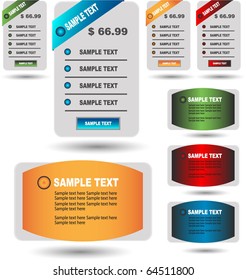 business web sale banners or gift cards