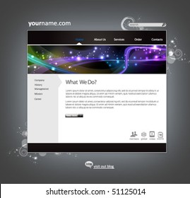 business web site design template - vector illustration