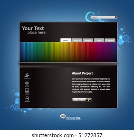 business web site design template - vector illustration