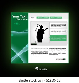 business web site design template - vector illustration