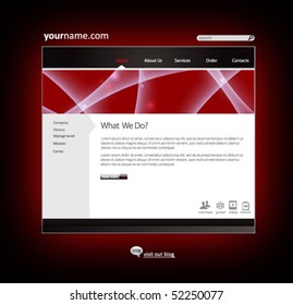 business web site design template - vector illustration