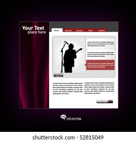 business web site design template - vector illustration