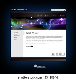 business web site design template - vector illustration