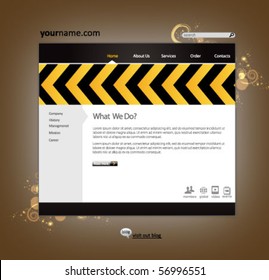 business web site design template - vector illustration