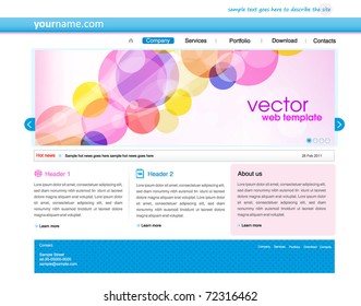 modelo de design de site de negócios - ilustração vetorial