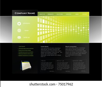 Business web template in vector format