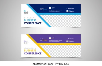 Business Webinar Facebook Cover Web Banner Template. Webinar Invites Style Web Banner Templates. Header Banner Live Business Webinar Promotion And Online Education Other Online Event Seminars Poster, 