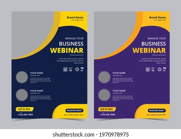 Business webinar flyer, Business  Flyer