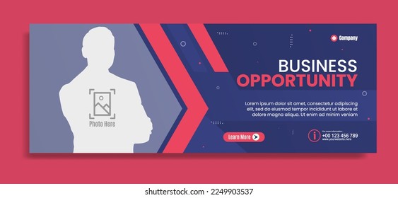 Business webinar horizontal banner template design. Very suitable for online class programs, marketing, etc.