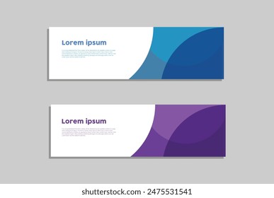 Business webinar horizontal banner template design. Usable for banner, cover, and header.