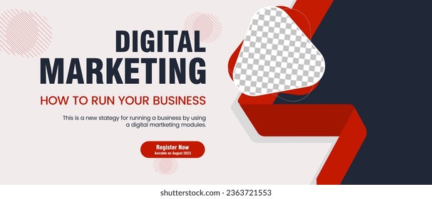 Business webinar social media post template design and used in digital Marketing concepts banner template design
