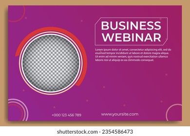 Business webinar templates. Great for backgrounds, flyers, banners, social media, internet marketing, web advertising etc. Editable