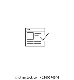 Business webpage vector icon without bacground