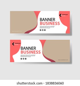business website banner template vector design