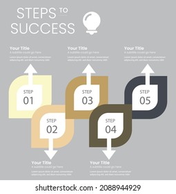 Business Website beige and pastel color Infographic elements - bar and line charts, percents, pie charts, steps, options. Business infographic data visualization. Vector Creative business template.
