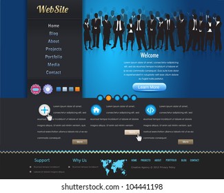 Business Website design vector elements