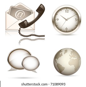 Business website icon set