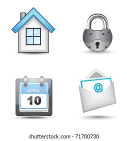 Business website icon set