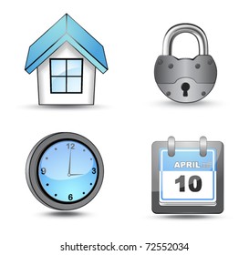 Business website icon set