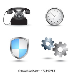 Business website icon set