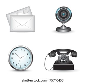 Business website icon set