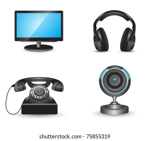 Business website icon set