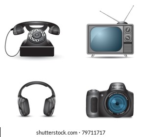 Business website icon set