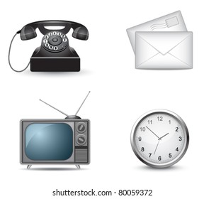 Business website icon set